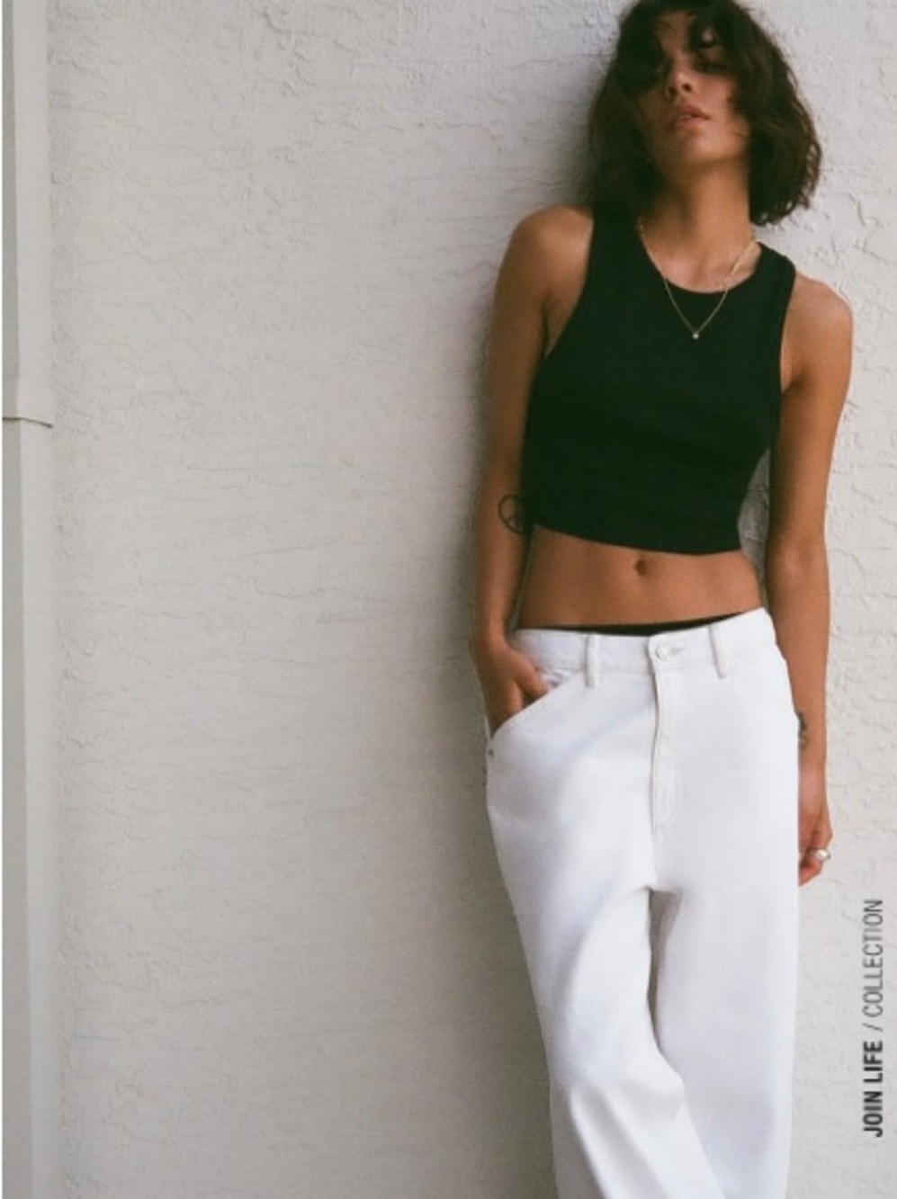 Zara Ribbed Round Neck Tank Top - Picture 2 of 10